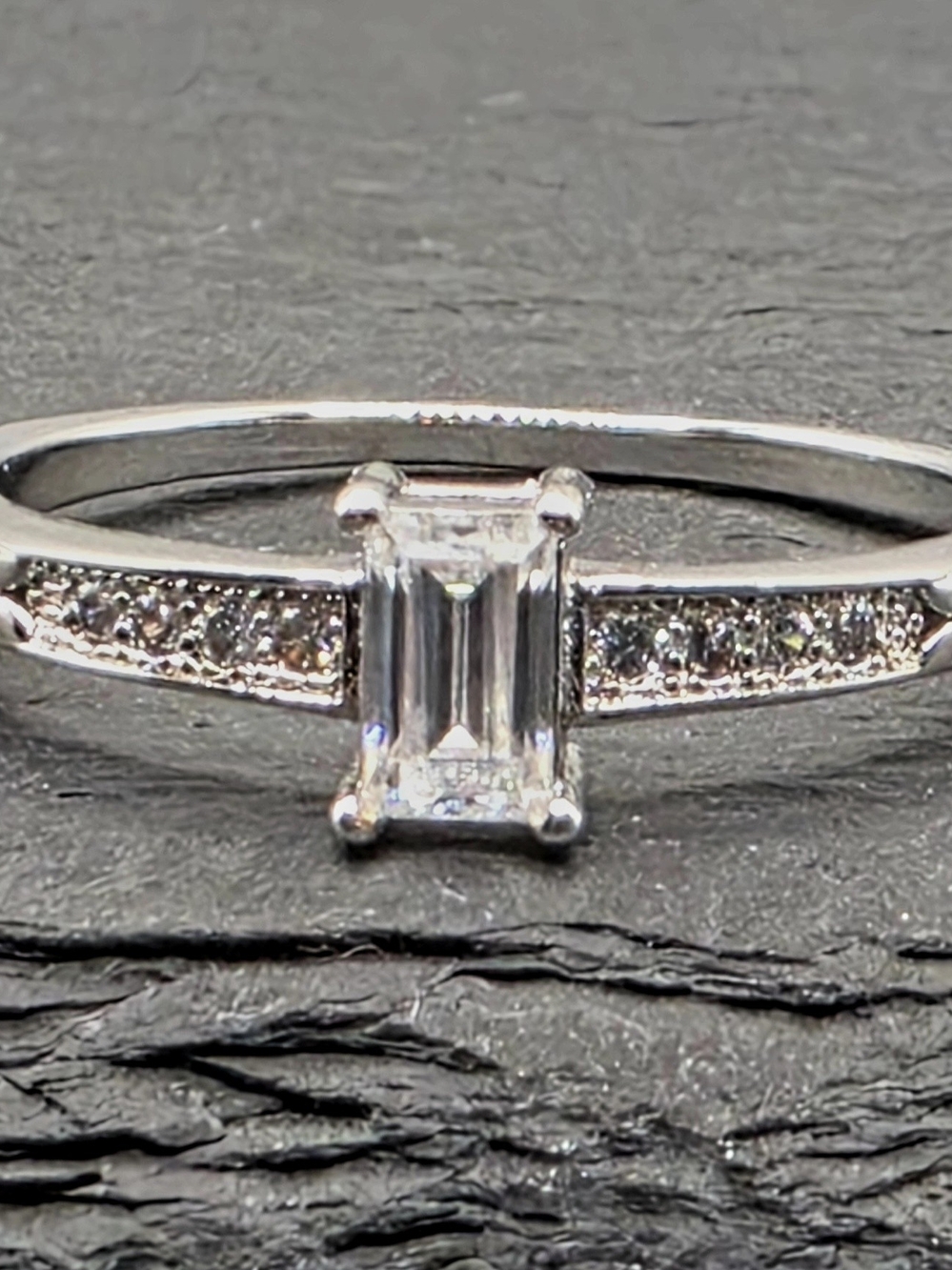 .50ct Emerald Moissanite Size 8